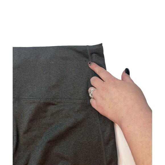 Reebok Leggings Womens XL Gray Cropped Athletic Workout Athleisure Sportswear - Picture 8 of 16